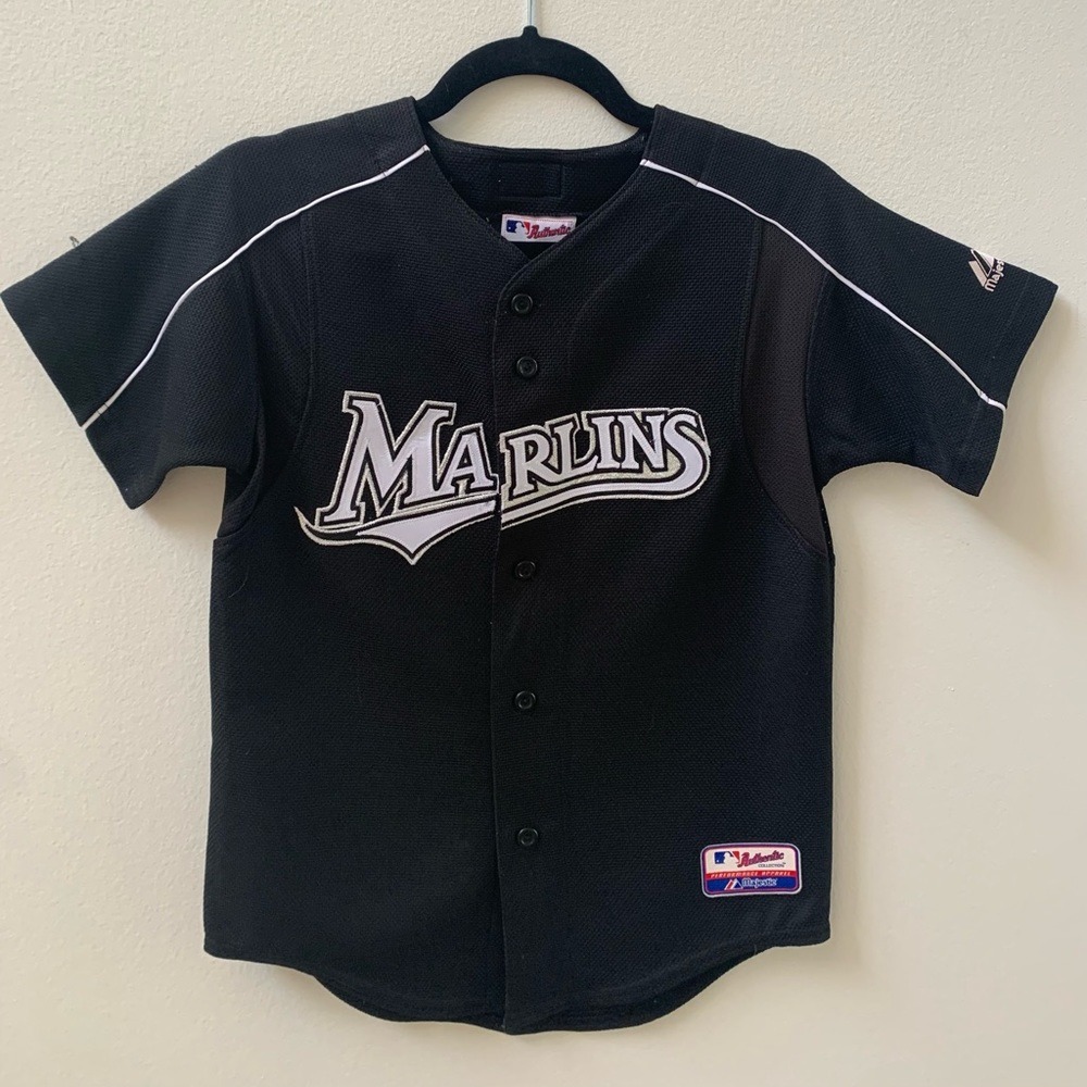 Authentic MLB Majestic #20 Miguel Cabrera Miami Marlins Jersey